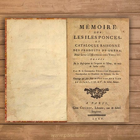 Mémoires sur ïles Ponces, et catalogue raisonné des produits de l'Etna